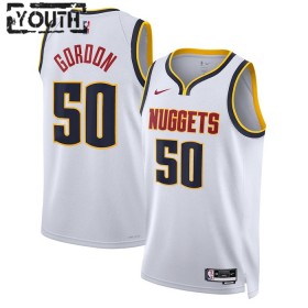 Maillot NBA Denver Nuggets Aaron Gordon 50 Nike 2022-23 Association Edition Blanc Swingman - Enfant